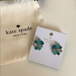 Kate spade blue stud earrings. NWT